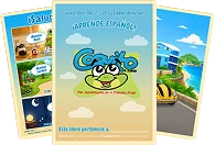 Three Easy Spanish workbook pages displayed together.