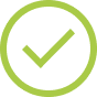 Success check mark icon.